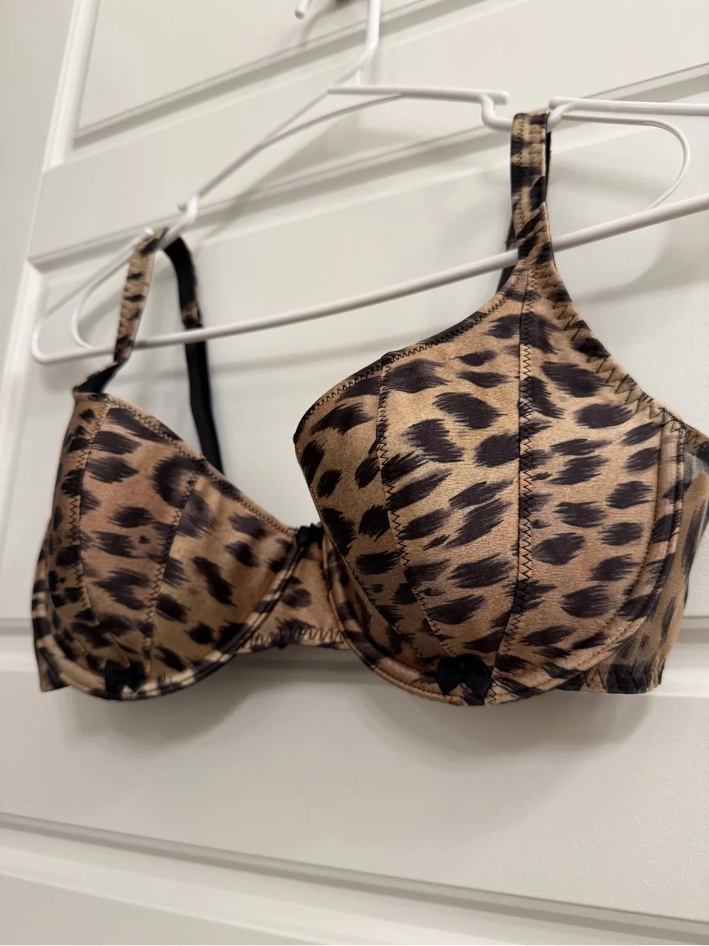 Vintage 2003 Victoria's Secret Leopard Mesh Underwire Bra 36C